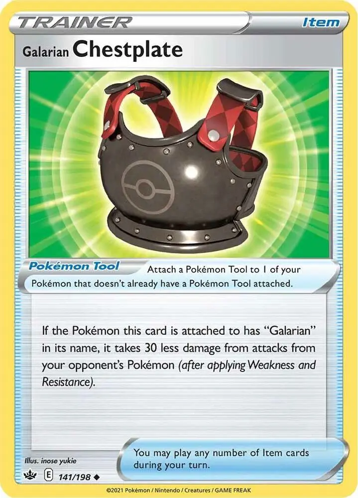 Galarian Chestplate, Chilling Reign 141/198