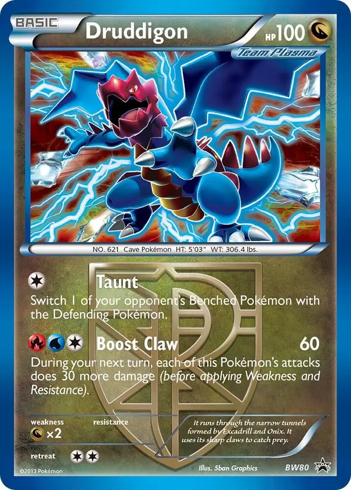 Druddigon (Team Plasma), BW Black Star Promos BW80