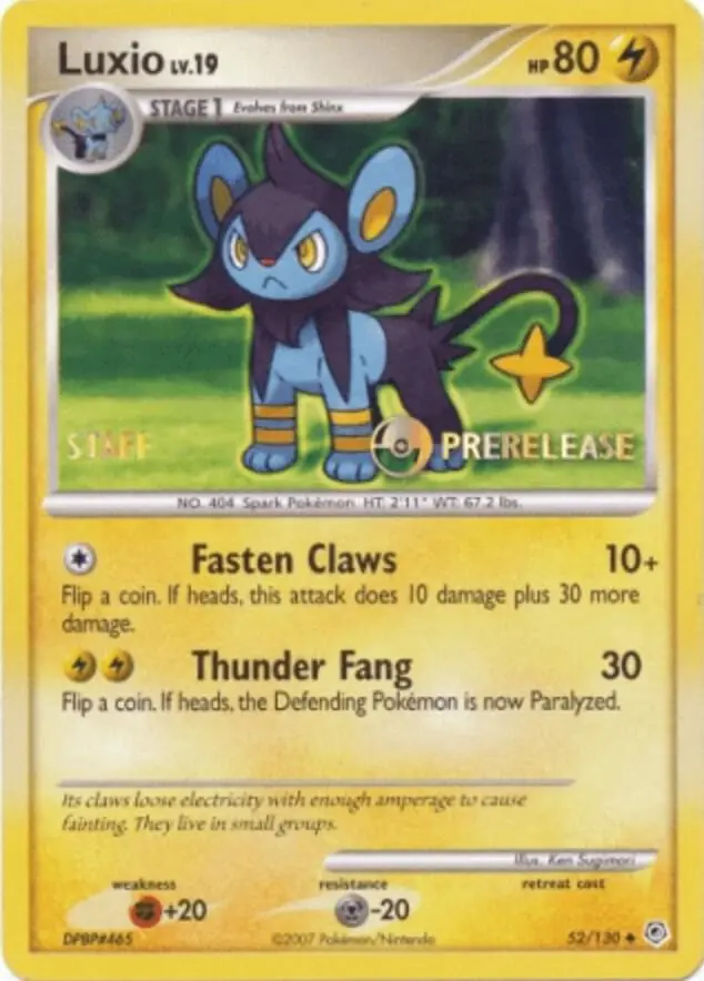 Luxio, Nintendo Black Star Promos 52/130