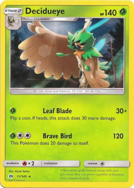 Decidueye, Miscellaneous Cards & Products 011/149