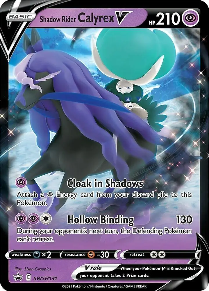 Shadow Rider Calyrex V, SWSH Black Star Promos SWSH131/307