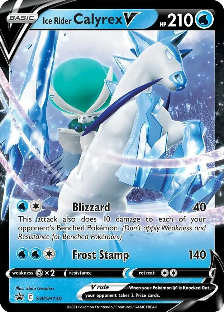 Ice Rider Calyrex V, SWSH Black Star Promos SWSH130/307