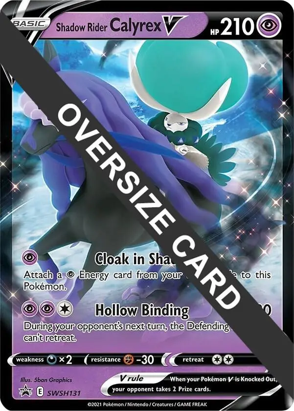 Shadow Rider Calyrex V, Jumbo cards SWSH131
