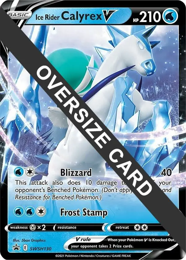 Ice Rider Calyrex V, Jumbo cards SWSH130