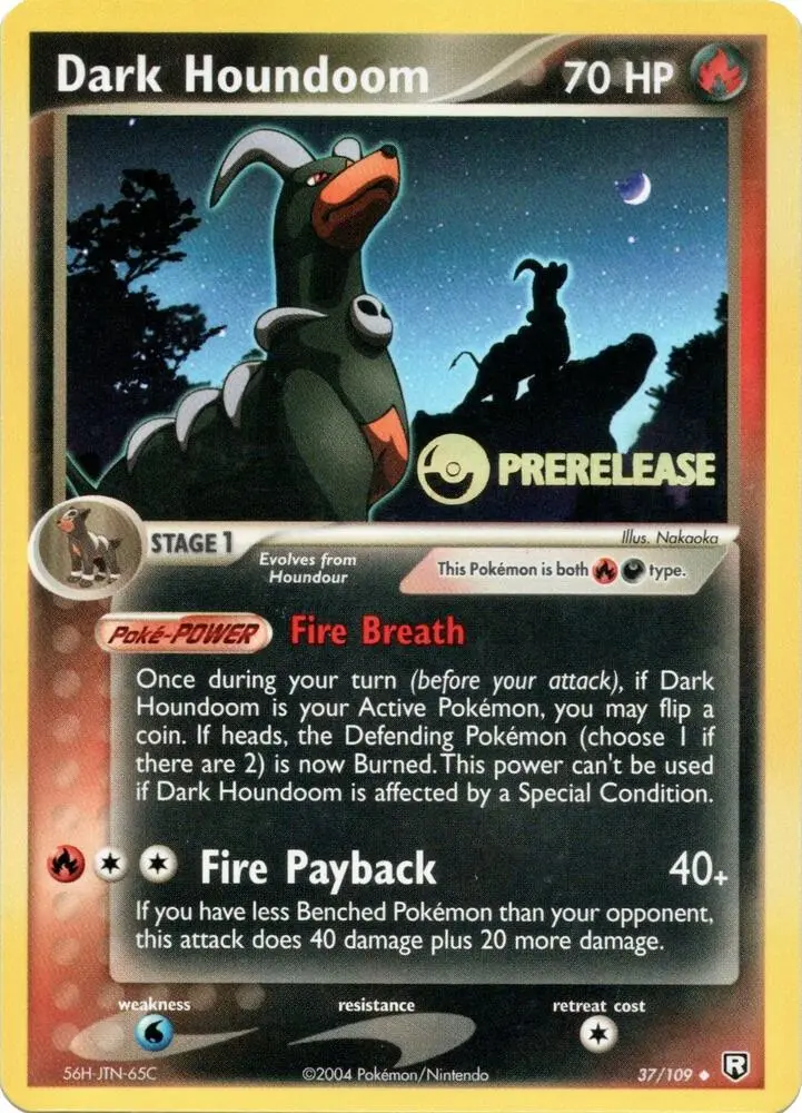 Dark Houndoom, Nintendo Black Star Promos 37/109