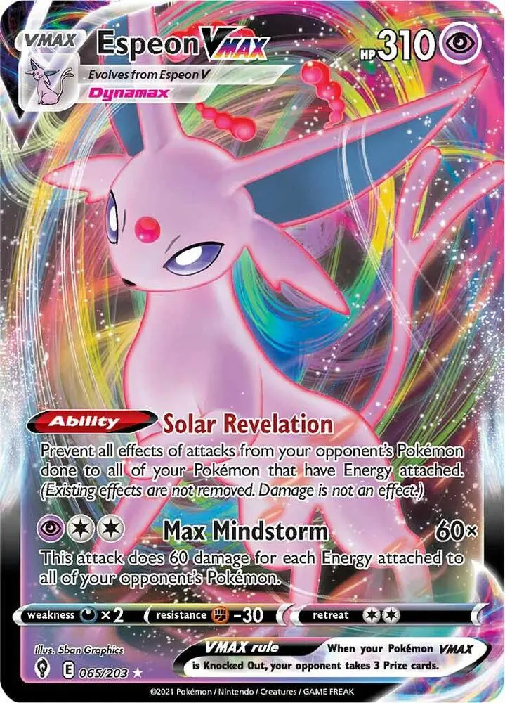 Espeon VMAX, Evolving Skies 65/203