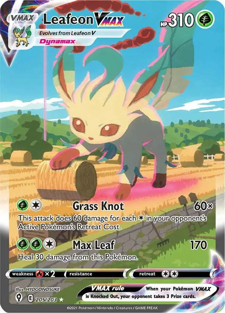 Leafeon VMAX, Evolving Skies 205/203