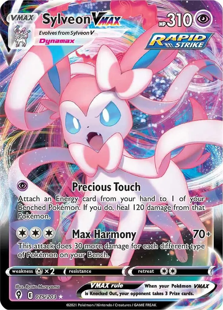 Sylveon VMAX, Evolving Skies 75/203