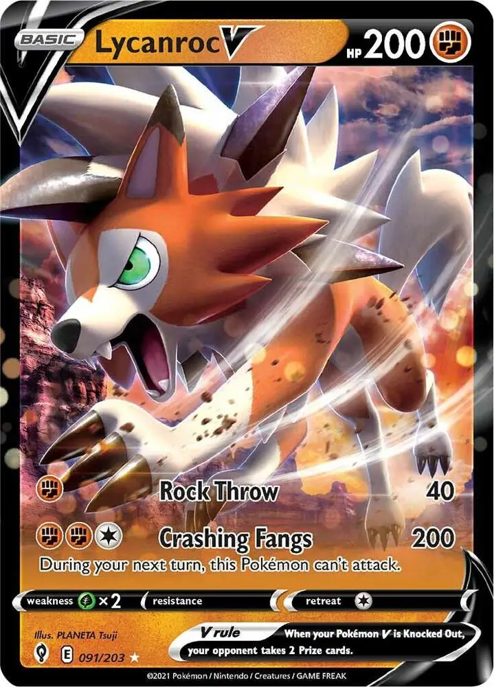 Lycanroc V, Evolving Skies 91/203