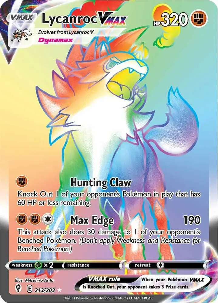 Lycanroc VMAX, Evolving Skies 213/203