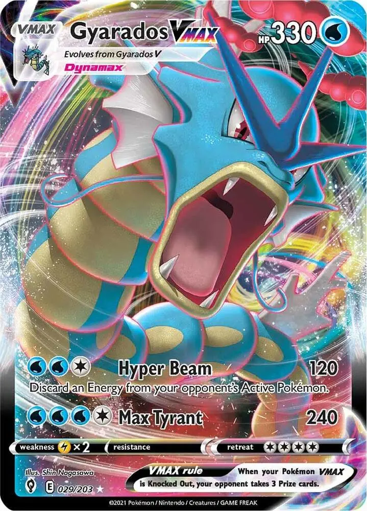 Gyarados VMAX, Evolving Skies 29/203