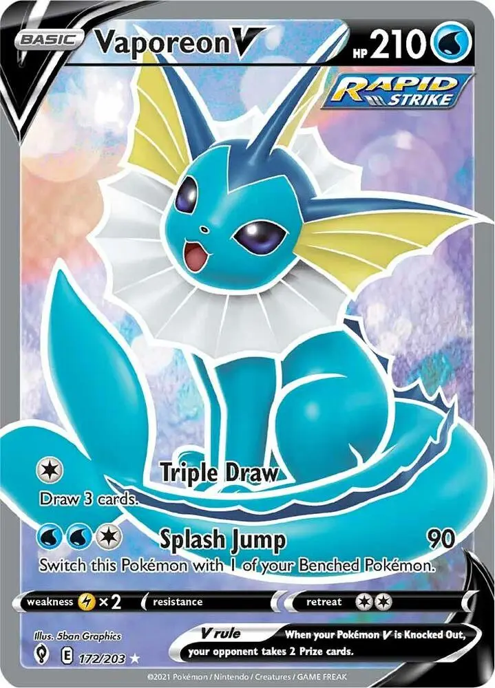 Vaporeon V, Evolving Skies 172/203