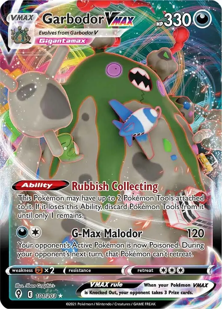 Garbodor VMAX, Evolving Skies 101/203