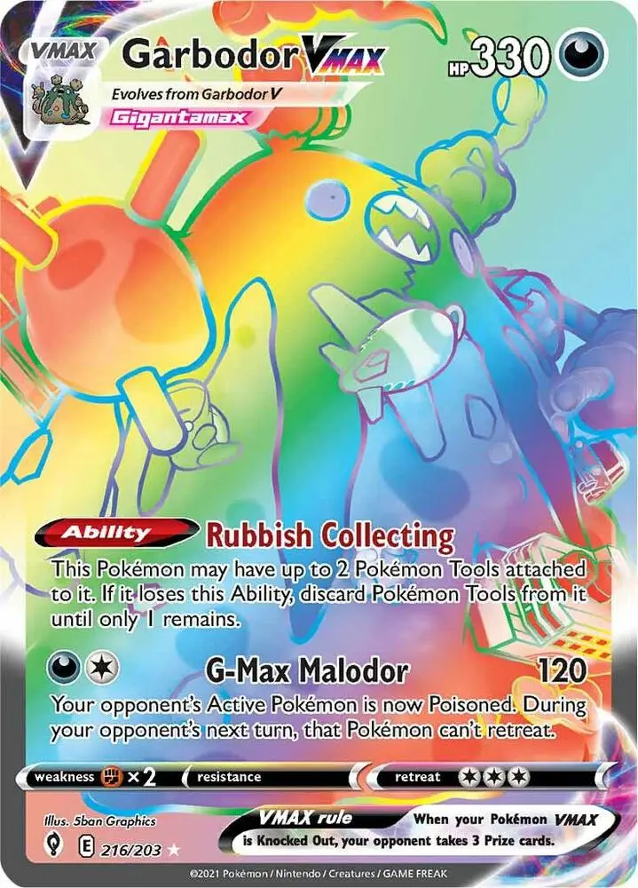 Garbodor VMAX, Evolving Skies 216/203
