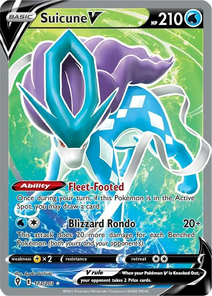 Suicune V, Evolving Skies 173/203