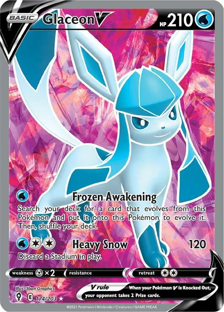 Glaceon V, Evolving Skies 174/203