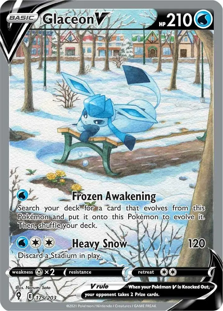 Glaceon V, Evolving Skies 175/203