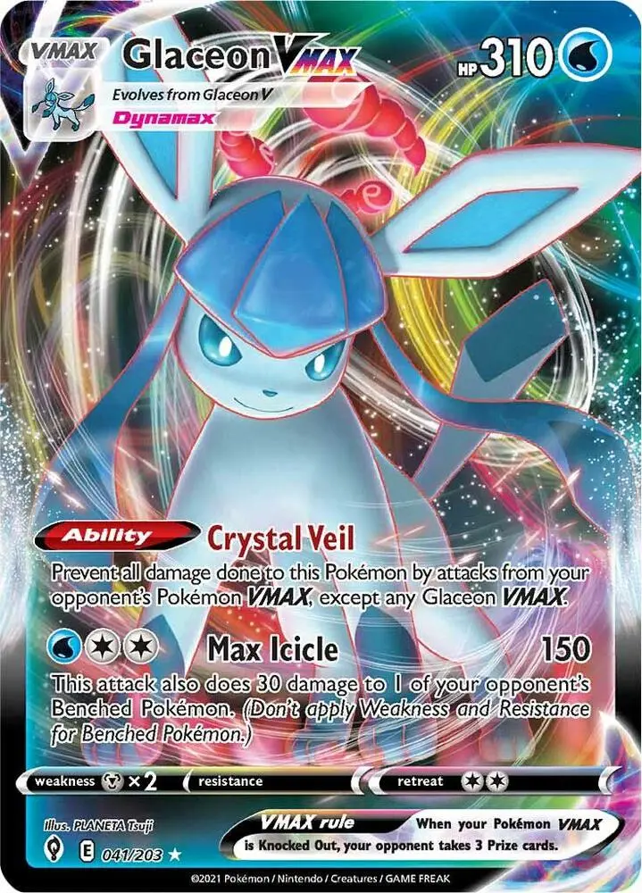 Glaceon VMAX, Evolving Skies 41/203