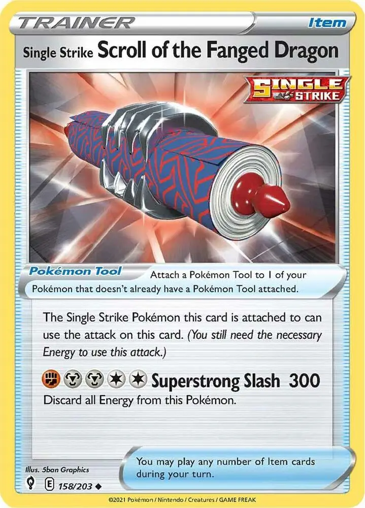 Single Strike Scroll of the Fanged Dragon, Evolving Skies 158/203