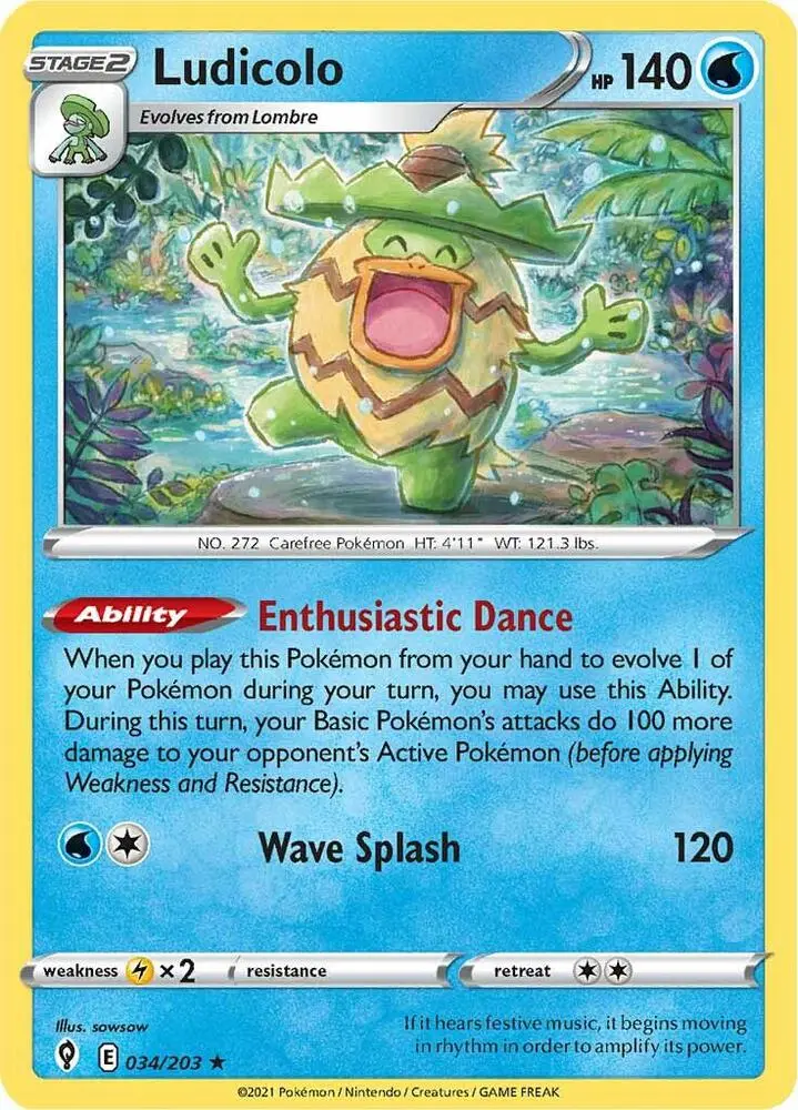 Ludicolo, Evolving Skies 34/203