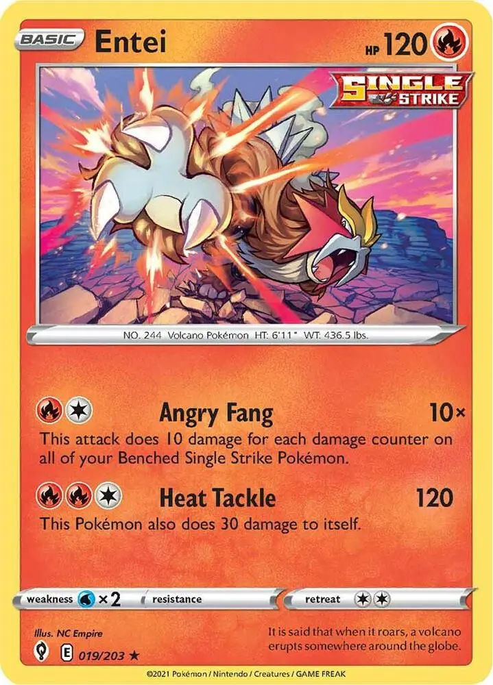 Entei, Evolving Skies 19/203