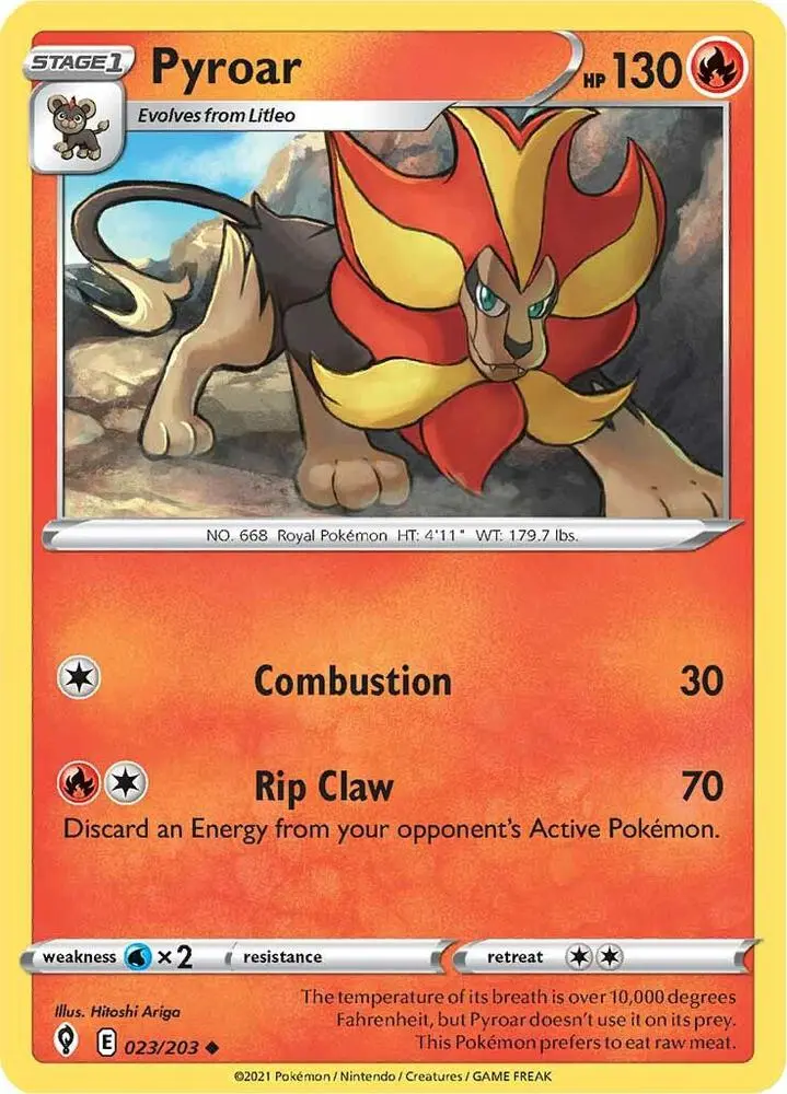 Pyroar, Evolving Skies 23/203