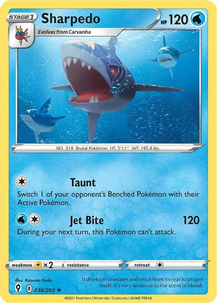 Sharpedo, Evolving Skies 36/203
