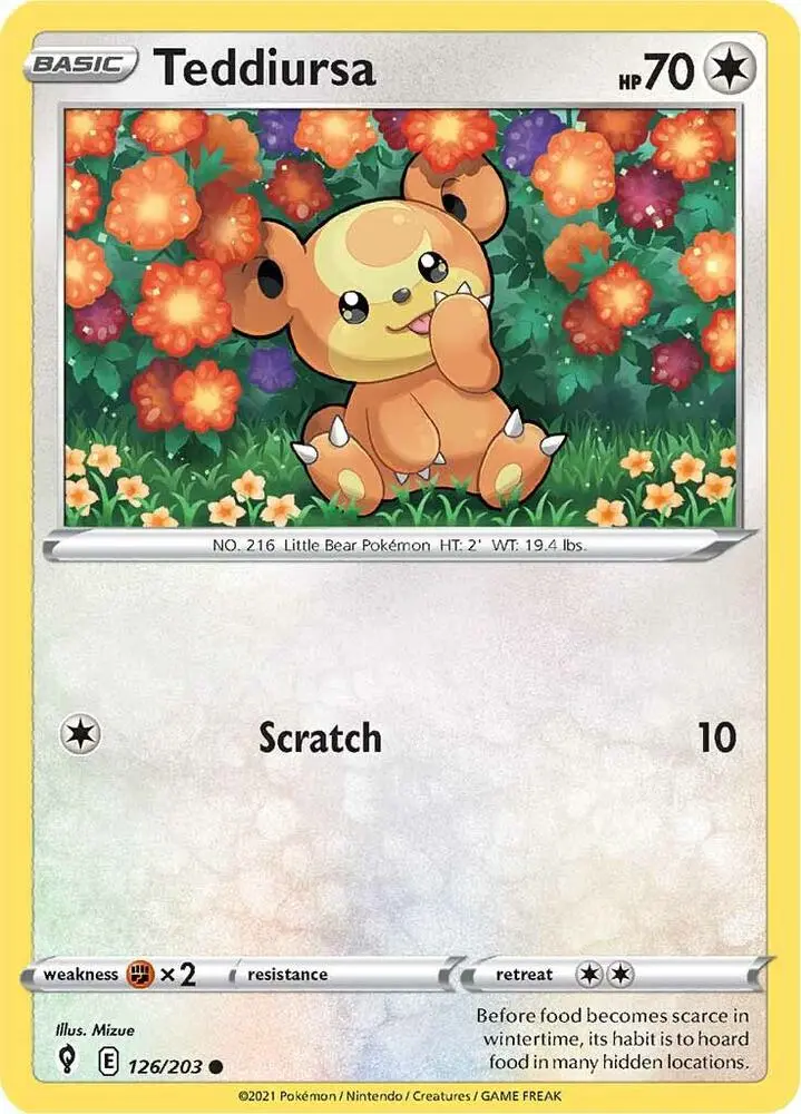 Teddiursa, Evolving Skies 126/203