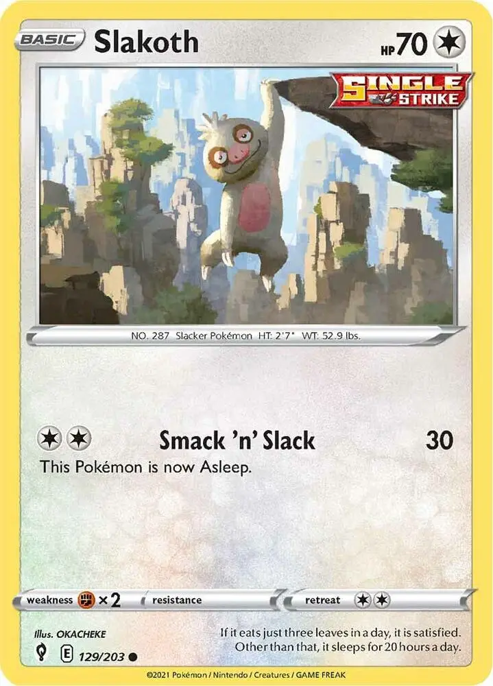 Slakoth, Evolving Skies 129/203