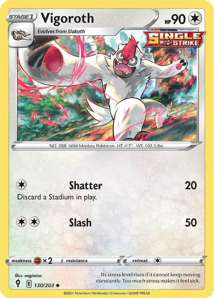 Vigoroth, Evolving Skies 130/203