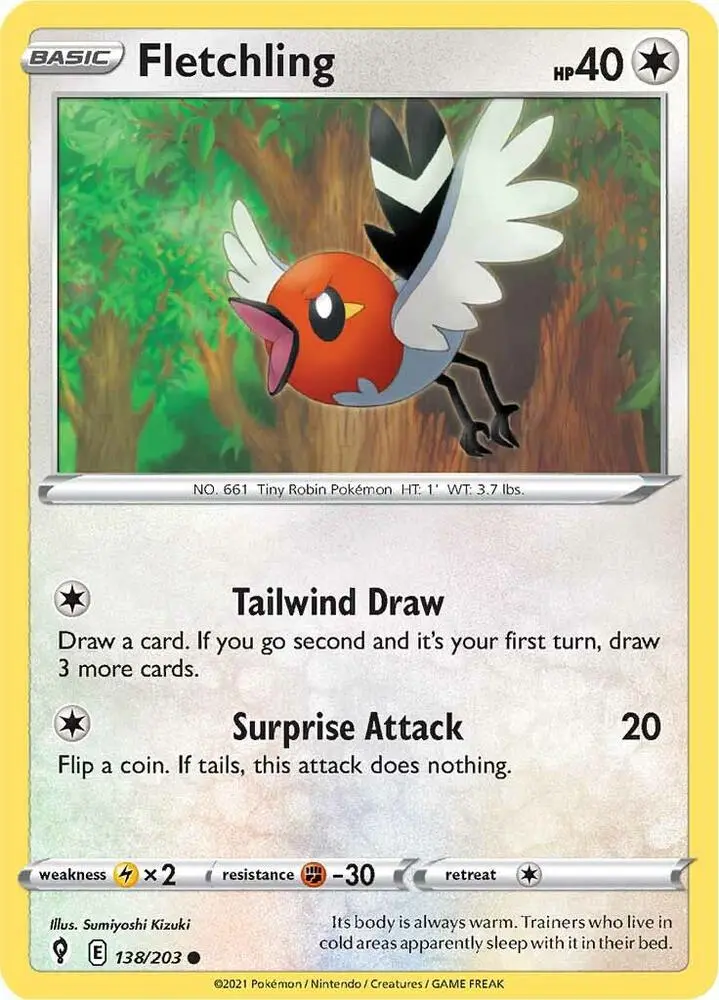 Fletchling, Evolving Skies 138/203