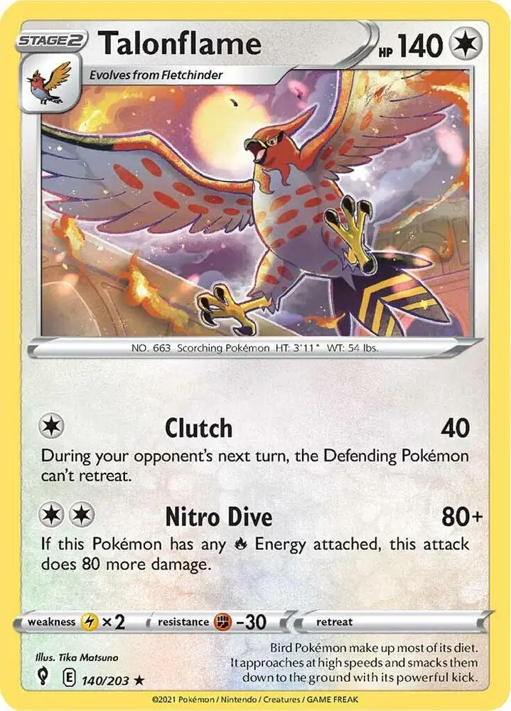 Talonflame, Evolving Skies 140/203
