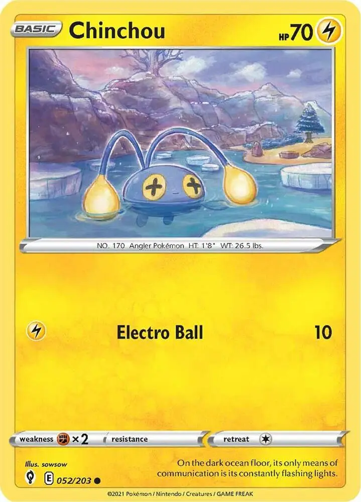 Chinchou, Evolving Skies 52/203