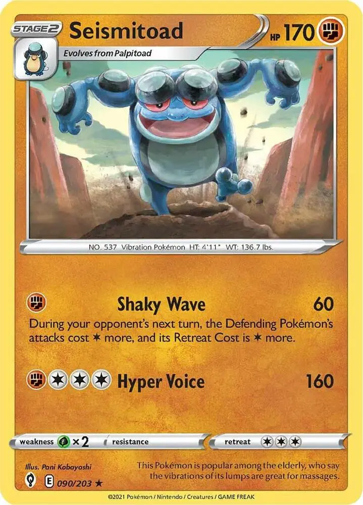 Seismitoad, Evolving Skies 90/203