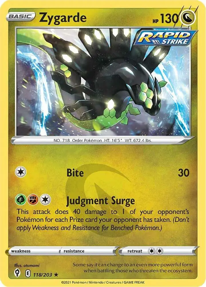 Zygarde, Evolving Skies 118/203