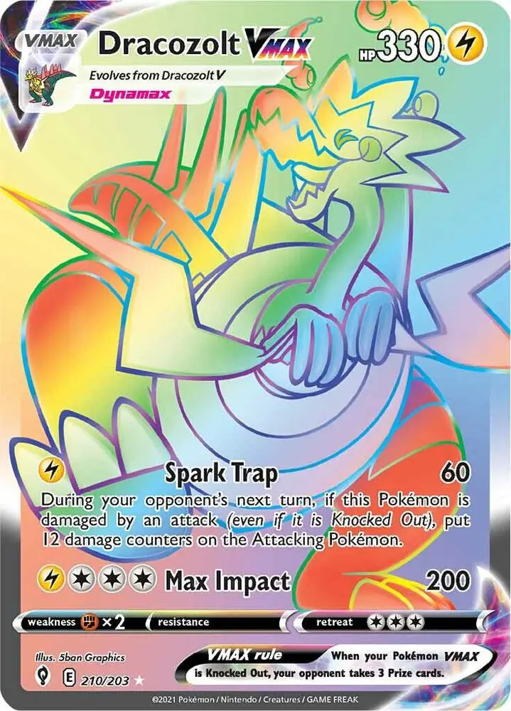 Dracozolt VMAX, Evolving Skies 210/203