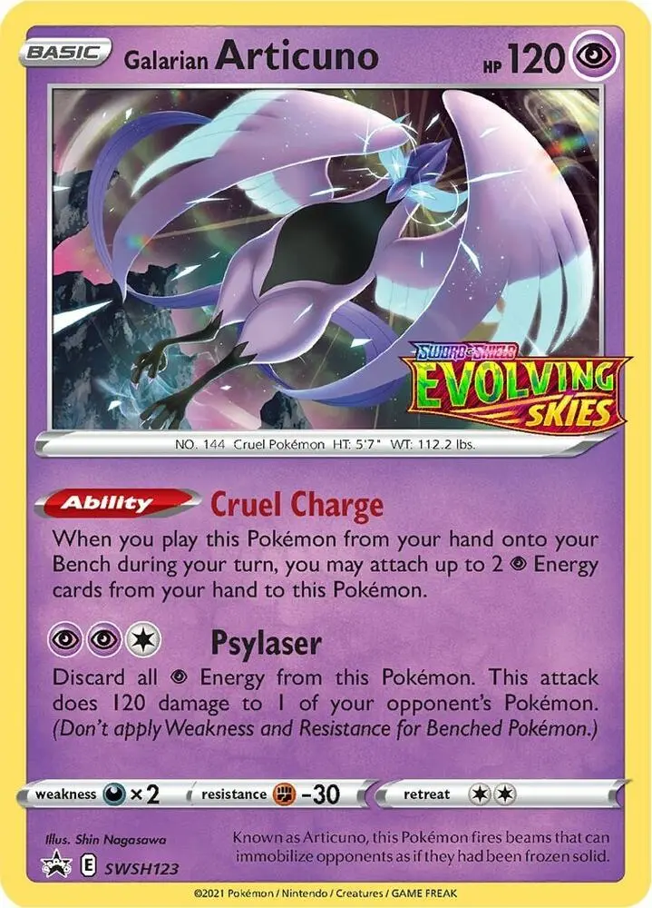 Galarian Articuno, SWSH Black Star Promos SWSH123/307