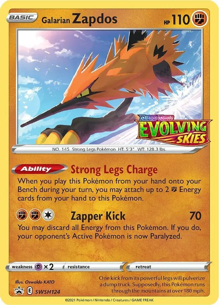 Galarian Zapdos, SWSH Black Star Promos SWSH124/307