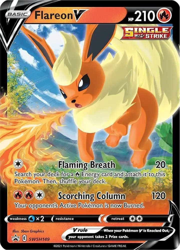 Flareon V, SWSH Black Star Promos SWSH149/307