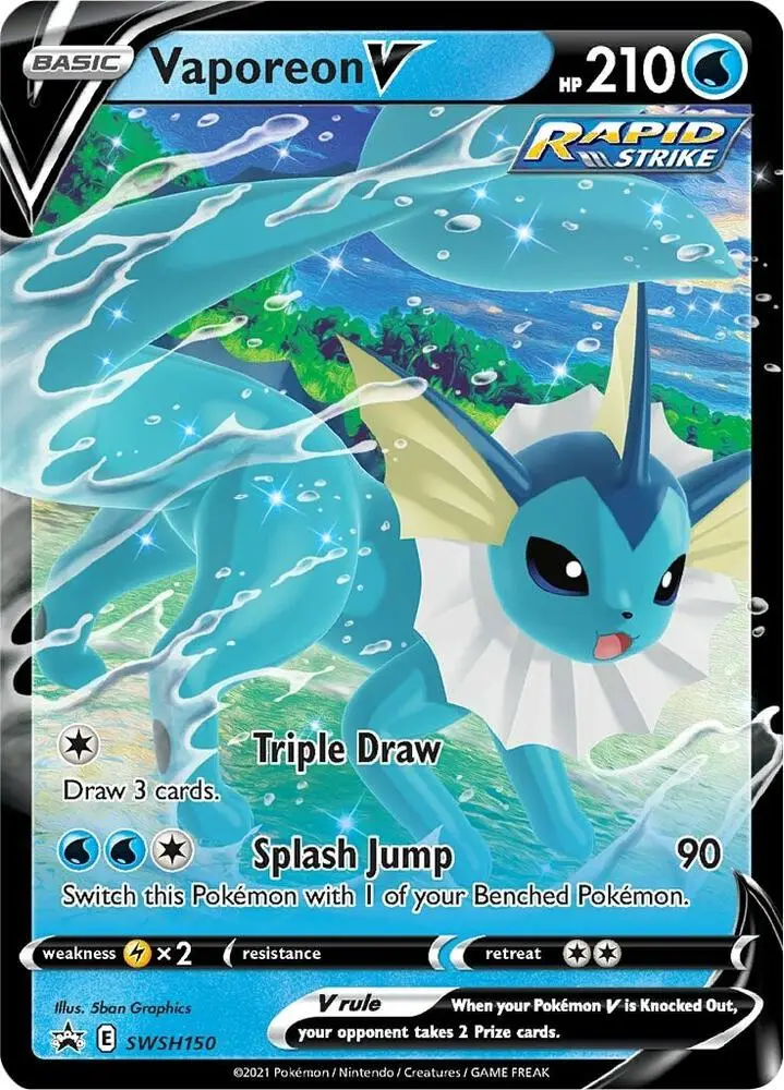 Vaporeon V, SWSH Black Star Promos SWSH150/307