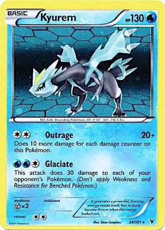 Kyurem, Miscellaneous Cards & Products 034/101