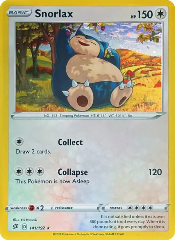 Snorlax, Miscellaneous Cards & Products 141/192