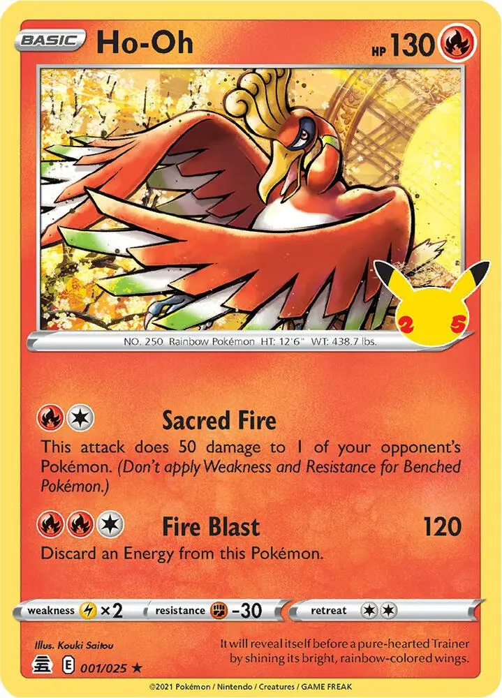 Ho-Oh, Celebrations 1/25