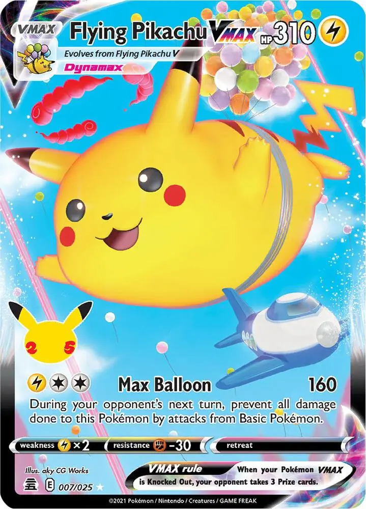 Flying Pikachu VMAX, Celebrations 7/25