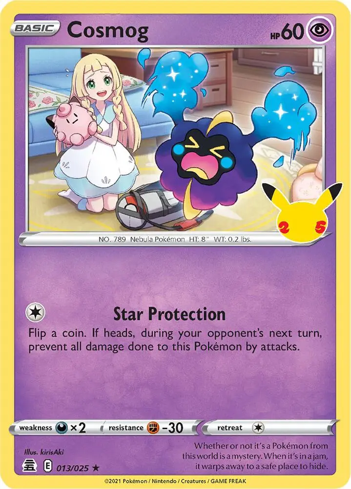 Cosmog, Celebrations 13/25