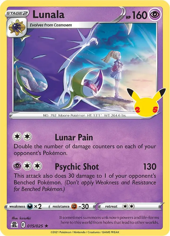 Lunala, Celebrations 15/25