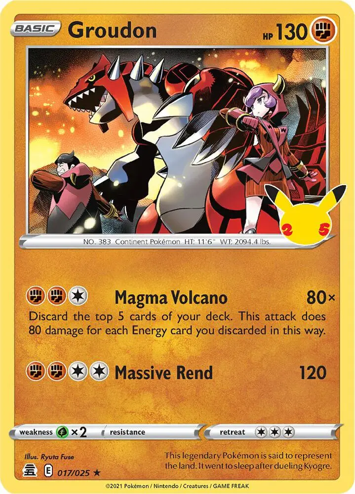 Groudon, Celebrations 17/25