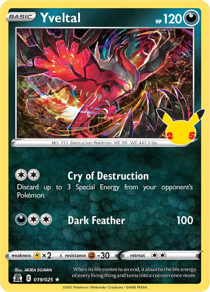 Yveltal, Celebrations 19/25