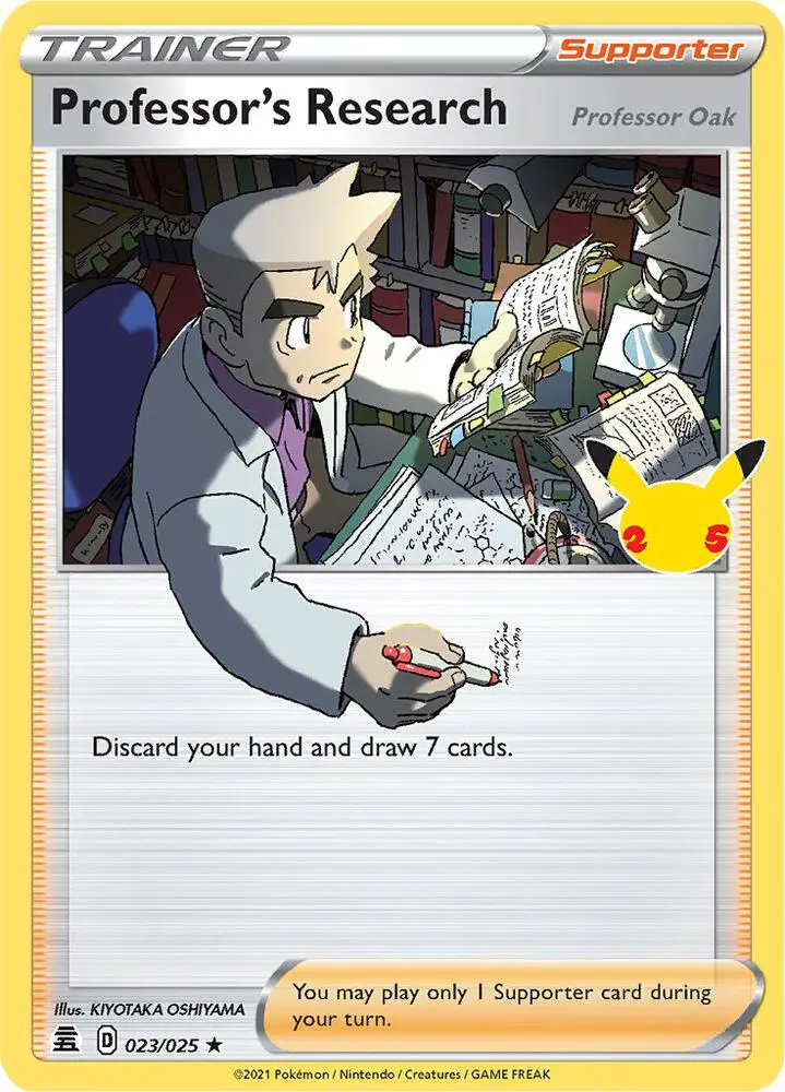 Professor's Research (Professor Oak), Celebrations 23/25