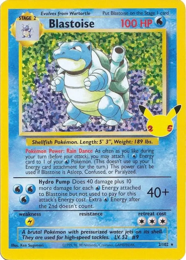 Blastoise, Celebrations Classic Collection CC001/25